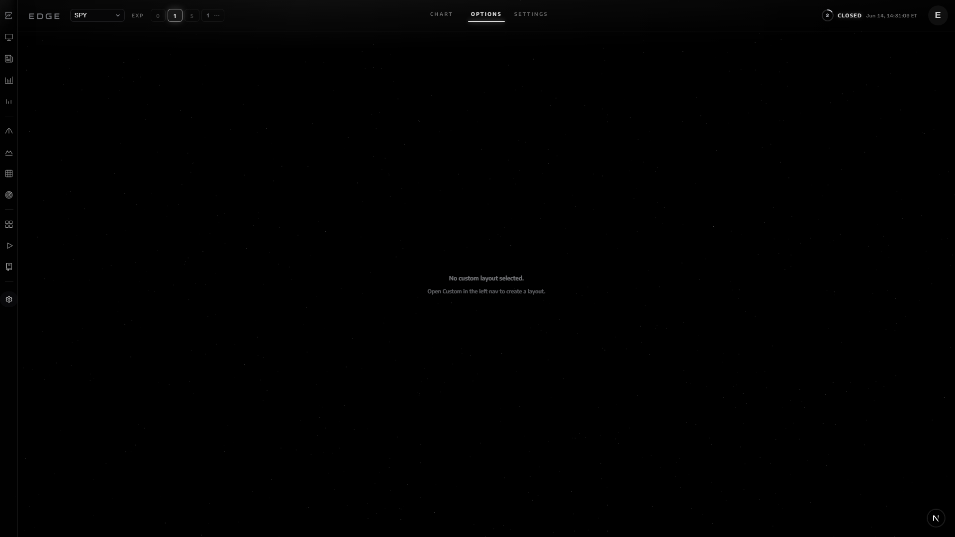Custom Layouts in EDGE terminal